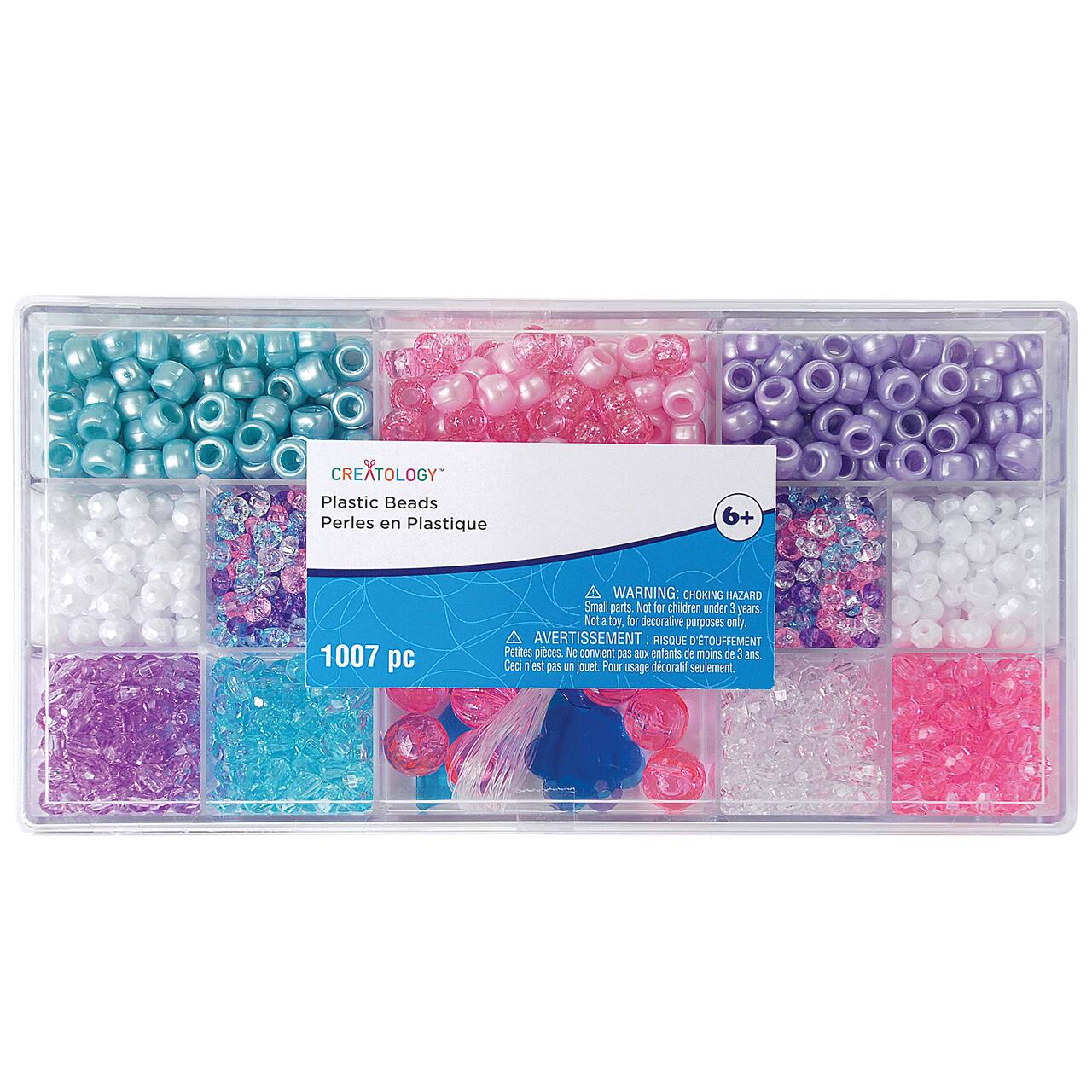 16 Pack: Unicorn Colors Bead Box by Creatology™